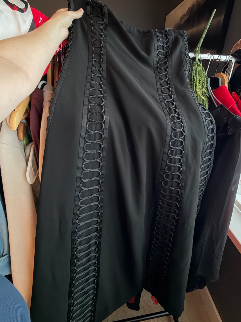 New With Tags SIMKHAI Dennison Dress Strapless Black Midi - Picture 11 of 12